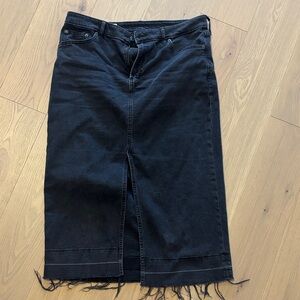 GAP Charcoal Denim Skirt